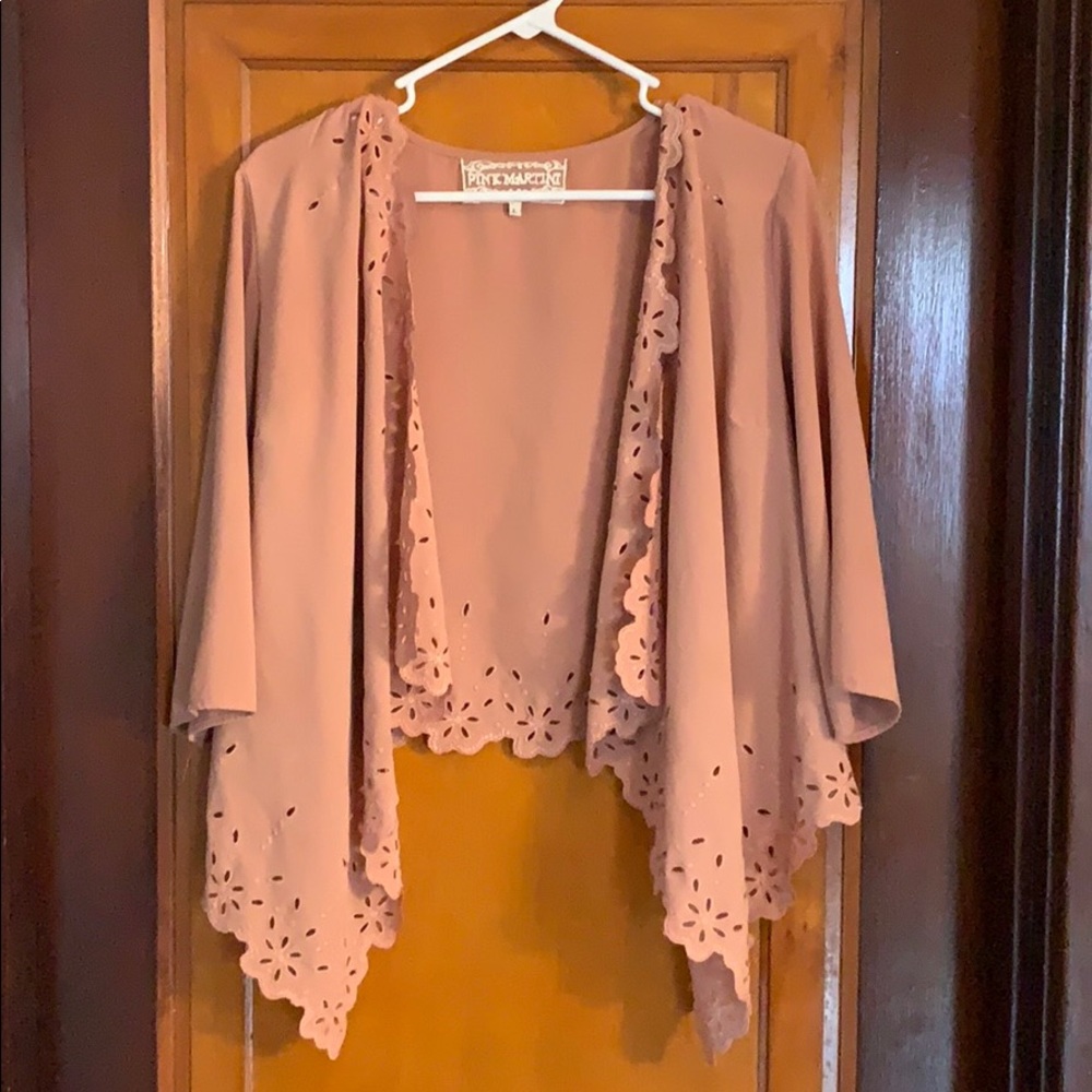 Crochet cardigan shawl